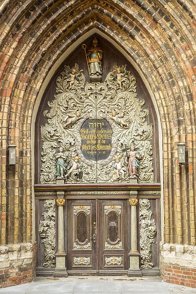 Doorway of St. Nicholas Church, Stralsund, Baltic Coast