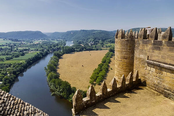 Dordogne, Perigord, Beynac-et-Cazenac, France. Castle of Beynac
