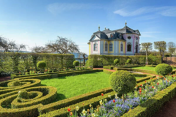 Dornburger Schloesser - Rococo castle and garden, Dornburg Castles, Saale valley, Dornburg-Camburg, Thuringia, Germany