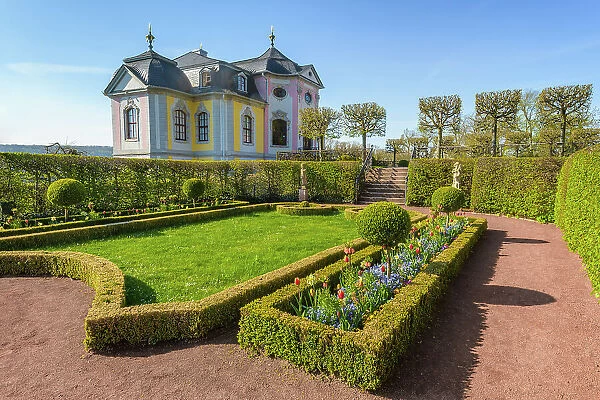 Dornburger Schloesser - Rococo castle and garden, Dornburg Castles, Saale valley, Dornburg-Camburg, Thuringia, Germany