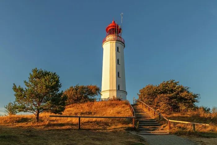 Framed Print : Dornbusch Lighthouse, Hiddensee Island, Mecklenburg-Western Pomerania, Germany Framed Print : Dornbusch Lighthouse, Hiddensee Island, Mecklenburg-Western Pomerania, Germany