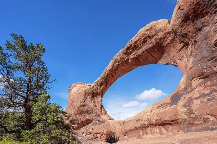 Framed Print : Double O Arch, Arches National Park, Utah, USA Framed Print : Double O Arch, Arches National Park, Utah, USA