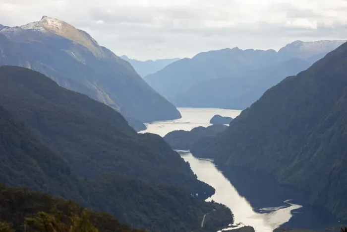 Framed Print : Doubtful Sound, Fiordland National Park, South Island, Southland, New Zealand, Australasia