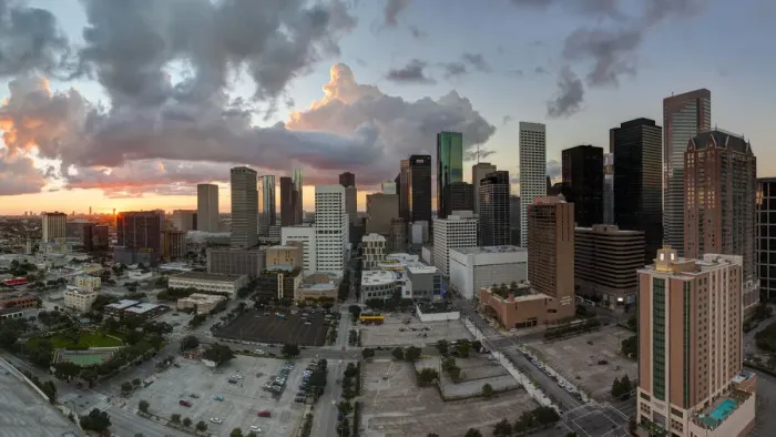 Framed Print : Downtown City Skyline, Houston, Texas, USA Framed Print : Downtown City Skyline, Houston, Texas, USA