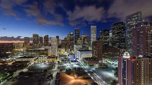 Downtown City Skyline, Houston, Texas, USA