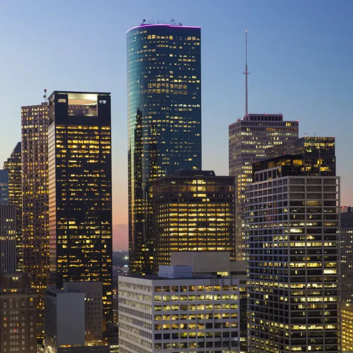 Framed Print : Downtown City Skyline, Houston, Texas, USA Framed Print : Downtown City Skyline, Houston, Texas, USA