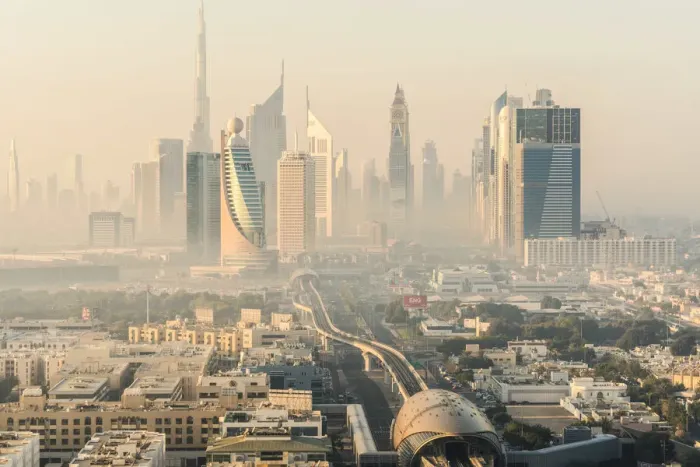Framed Print : Downtown Dubai skyline, Dubai, United Arab Emirates, U. A. E Framed Print : Downtown Dubai skyline, Dubai, United Arab Emirates, U. A. E