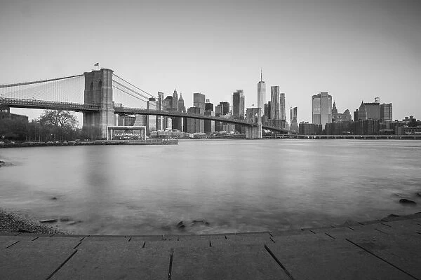 Downtown Manhattan & Brooklyn Bridge, New York City, USA
