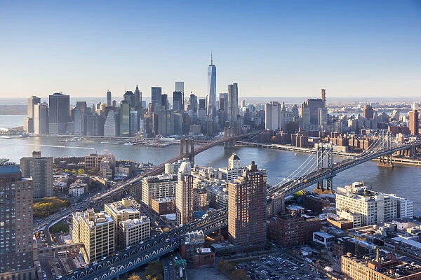 Downtown Manhattan and Brooklyn, New York City, USA