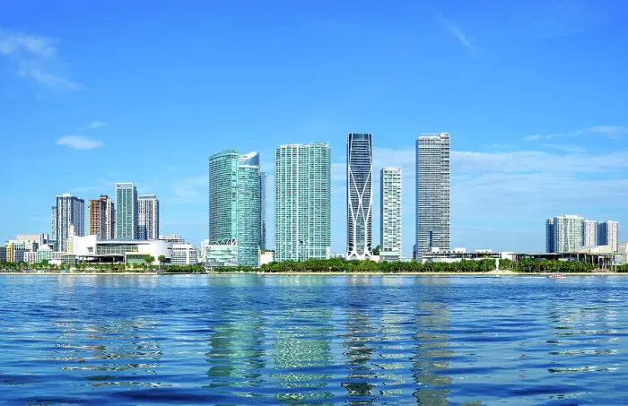 Framed Print : Downtown Miami, Skyline Miami Beach Miami, Florida, USA Framed Print : Downtown Miami, Skyline Miami Beach Miami, Florida, USA