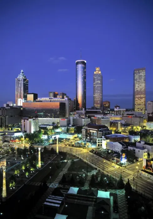 Framed Print : Downtown skyline of Atlanta Framed Print : Downtown skyline of Atlanta