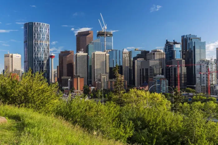 Framed Print : Downtown skyline, Calgary, Alberta, Canada Framed Print : Downtown skyline, Calgary, Alberta, Canada