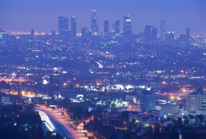 Framed Print : Dowtown LA & Rt Framed Print : Dowtown LA & Rt