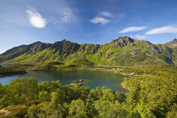 Framed Print : Dramatic coastal landscape, Lofoten Islands, Nordland, Norway