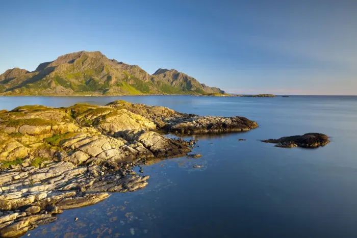 Framed Print : Dramatic coastal landscape near Malnes, Vesteralen, Nordland, Norway Framed Print : Dramatic coastal landscape near Malnes, Vesteralen, Nordland, Norway