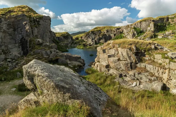 Framed Print : Dramatic scenery at Foggintor Quarry in Dartmoor National Park, Devon, England. Summer (August) 2022 Framed Print : Dramatic scenery at Foggintor Quarry in Dartmoor National Park, Devon, England. Summer (August) 2022