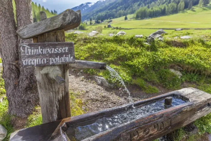 Framed Print : Drinking water fountain at the Heilig Geist church in Kasern, Hinteres Ahrntal, South Tyrol, Italy Framed Print : Drinking water fountain at the Heilig Geist church in Kasern, Hinteres Ahrntal, South Tyrol, Italy
