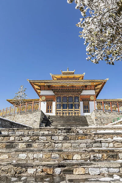 Druk Wangyel Monastery at Dochula Pass, Bhutan. Elevation 3, 129m