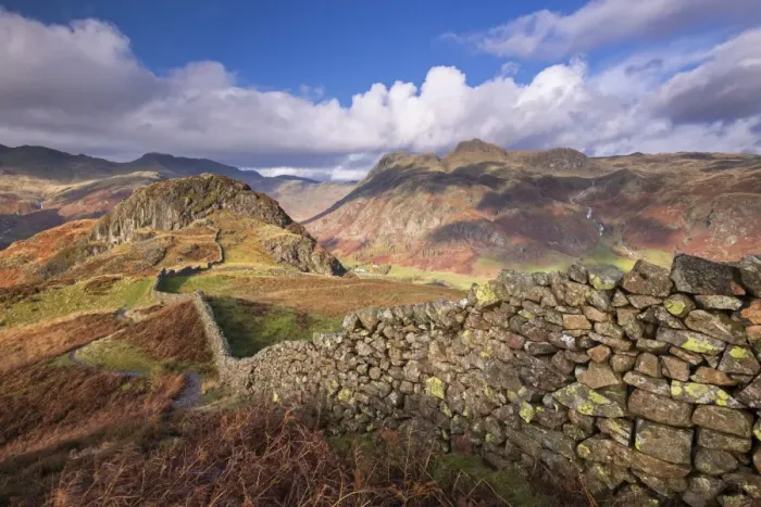 Framed Print : Drystone wall near the Langdale Valley in the Lake District, Cumbria, England. Autumn Framed Print : Drystone wall near the Langdale Valley in the Lake District, Cumbria, England. Autumn
