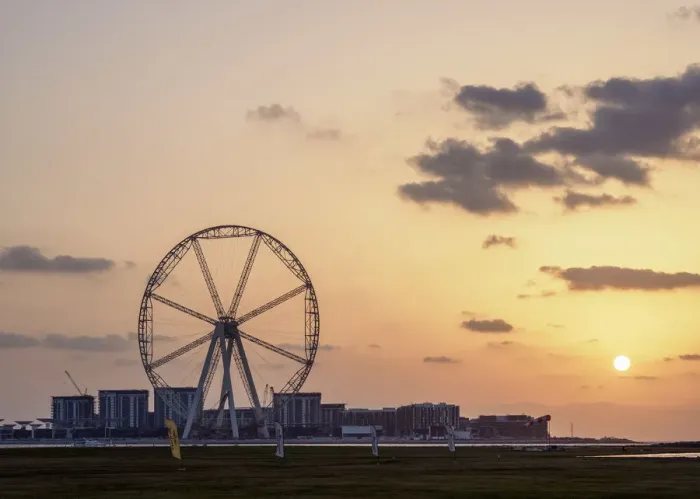 Framed Print : Dubai Eye at sunset, Dubai, United Arab Emirates Framed Print : Dubai Eye at sunset, Dubai, United Arab Emirates