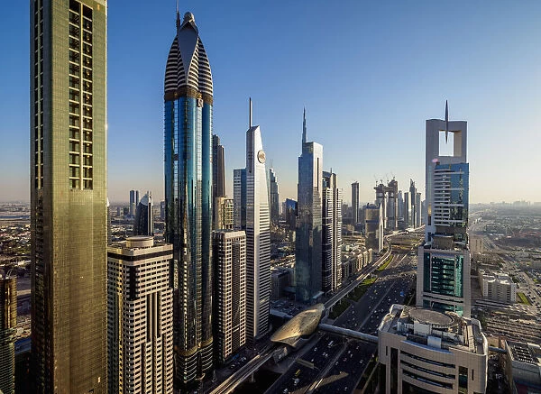 Dubai International Financial Centre, elevated view, Dubai, United Arab Emirates