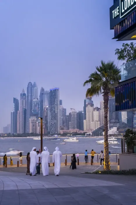Framed Print : Dubai Marina viewd from Blue Water Island, Dubai, United Arab Emirates Framed Print : Dubai Marina viewd from Blue Water Island, Dubai, United Arab Emirates
