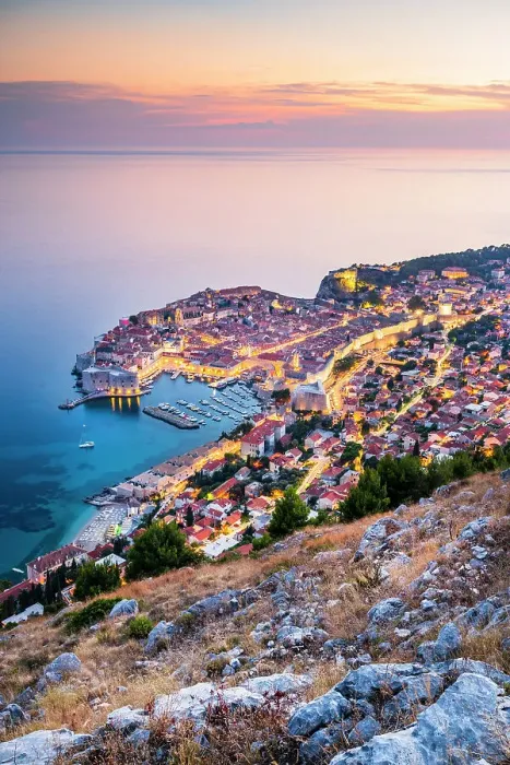 Framed Print : Dubrovnik, Dalmatian Coast, Adriatic, Croatia