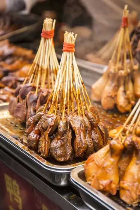 Framed Print : Duck stomach, Qibao, Shanghai, China