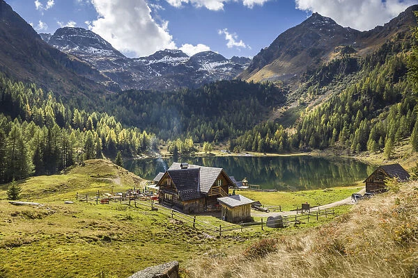 Duisitzkarseehütte in the Schladming Mountains near Rohrmoos, Styria, Austria