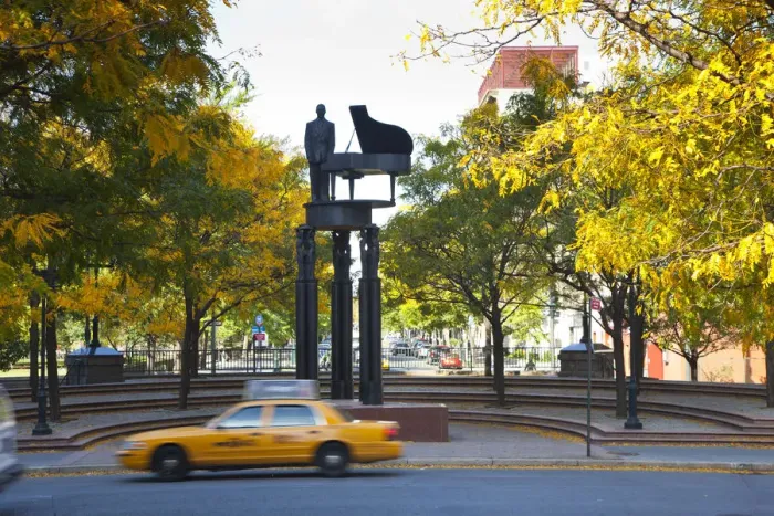 Framed Print : Duke Ellington Statue, Frawley Circle, Harlem, Manhattan, New York City, USA Framed Print : Duke Ellington Statue, Frawley Circle, Harlem, Manhattan, New York City, USA