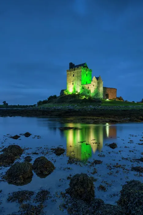 Framed Print : Dunguaire Castle at Night, Kinvarra, Co. Galway, Ireland Framed Print : Dunguaire Castle at Night, Kinvarra, Co. Galway, Ireland