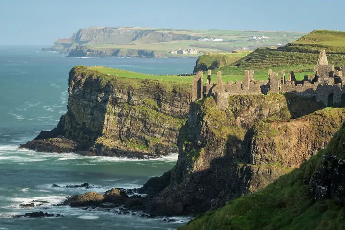 Framed Print : Dunluce Castle on the cliff tops of the Causeway Coast, County Antrim, Northern Ireland. Autumn (November) 2022 Framed Print : Dunluce Castle on the cliff tops of the Causeway Coast, County Antrim, Northern Ireland. Autumn (November) 2022