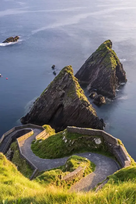 Framed Print : Dunquin pier (Dun Chaoin), Dingle peninsula, County Kerry, Munster province, Ireland, Europe
