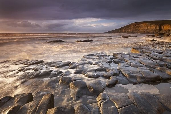 Dunraven Bay on the Glamorgan Heritage Coast, South Wales. Winter