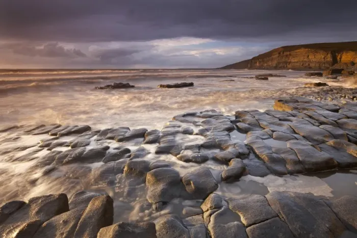 Framed Print : Dunraven Bay on the Glamorgan Heritage Coast, South Wales. Winter