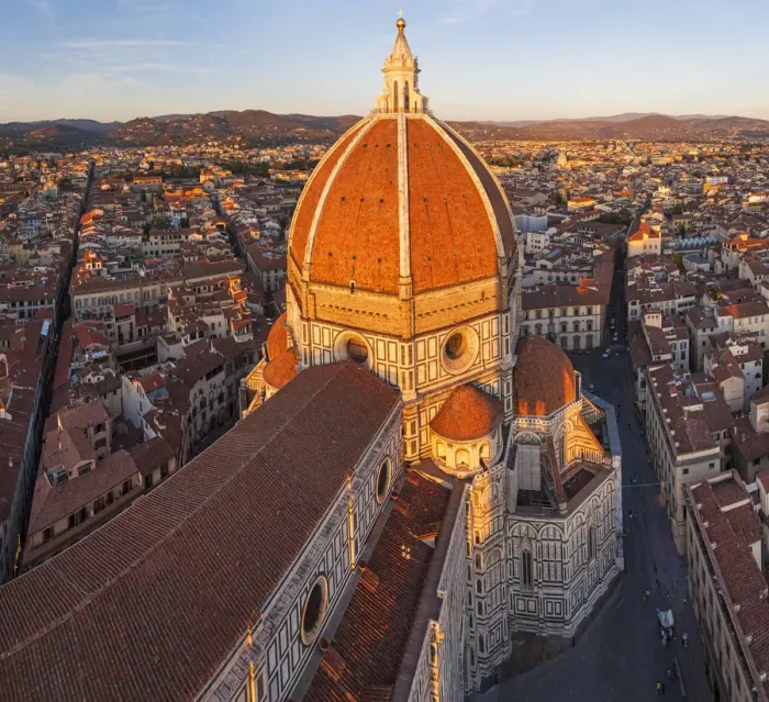 Framed Print : Duomo Santa Maria del Fiore and Skyline Over Florence, Italy