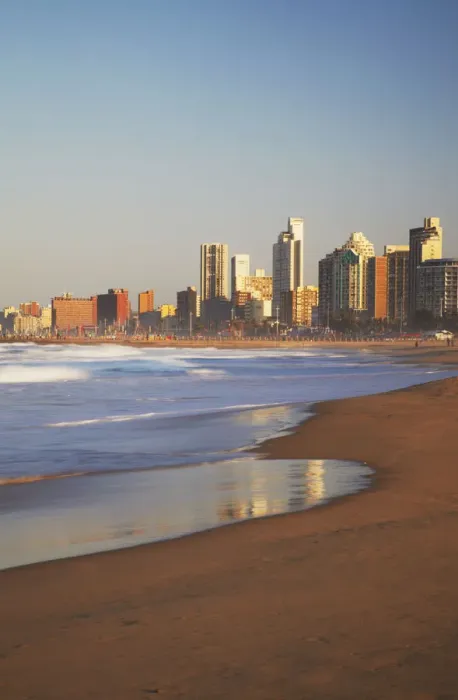 Framed Print : Durban skyline and beachfront, KwaZulu-Natal, South Africa