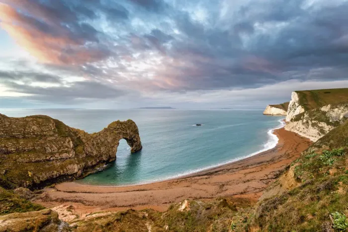 Framed Print : Durdle Door, Jurassic coast, Dorset, England, UK