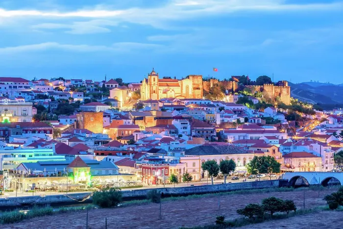 Framed Print : Dusk Image of Silves, Silves, Algarve, Portugal Framed Print : Dusk Image of Silves, Silves, Algarve, Portugal