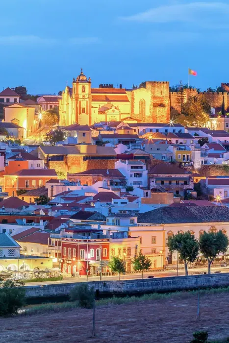 Framed Print : Dusk Image of Silves, Silves, Algarve, Portugal Framed Print : Dusk Image of Silves, Silves, Algarve, Portugal