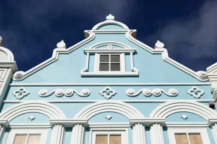 Framed Print : Dutch Architecture Detail, Oranjestad, Aruba, Caribbean Framed Print : Dutch Architecture Detail, Oranjestad, Aruba, Caribbean