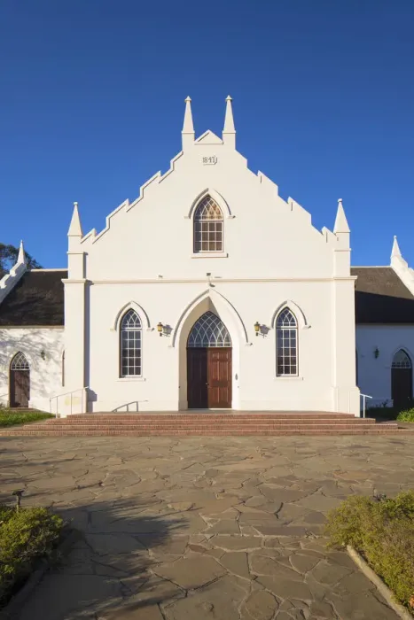 Framed Print : Dutch Reformed Church, Franschhoek, Western Cape, South Africa Framed Print : Dutch Reformed Church, Franschhoek, Western Cape, South Africa