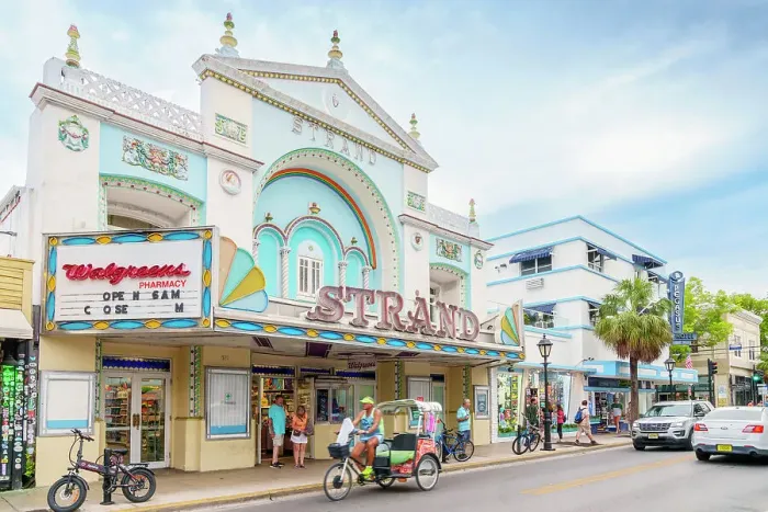 Framed Print : Duval Street, Typical Famous Architecture Key West, Florida, USA Framed Print : Duval Street, Typical Famous Architecture Key West, Florida, USA