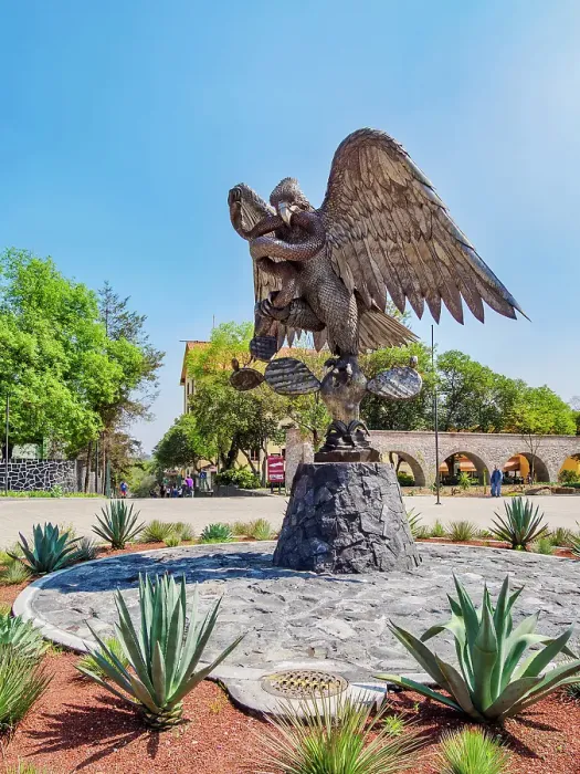 Framed Print : An eagle devouring a snake sculpture, Glorieta de la Lealtad, Bosque de Chapultepec Park, Mexico City, Mexico Framed Print : An eagle devouring a snake sculpture, Glorieta de la Lealtad, Bosque de Chapultepec Park, Mexico City, Mexico