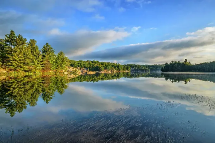 Framed Print : Early morning light on George Lake in Killarney Provincial Park, Ontario, Canada Framed Print : Early morning light on George Lake in Killarney Provincial Park, Ontario, Canada