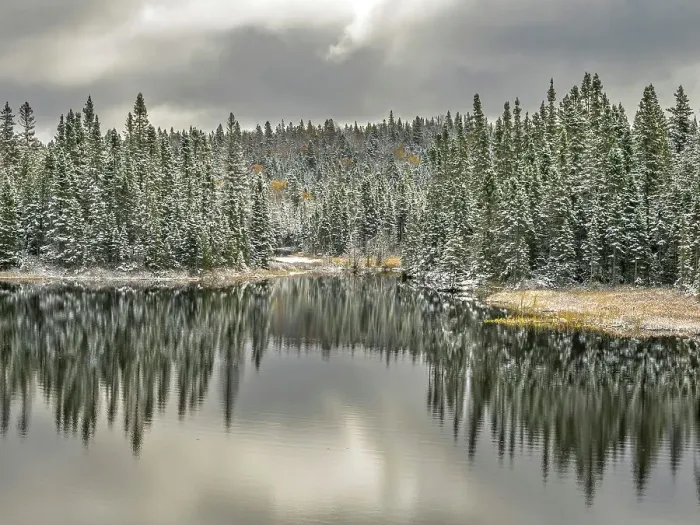 Framed Print : Early winter and pond in Lake Superior Provincial Park, Ontario, Canada Framed Print : Early winter and pond in Lake Superior Provincial Park, Ontario, Canada