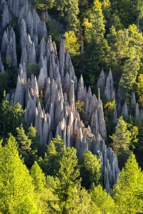 Framed Print : Earth pyramids, Renon- Ritten, South Tyrol, Italy