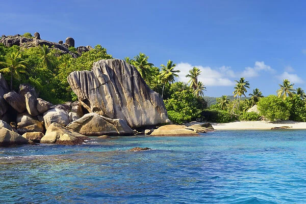 East Africa, Indian Ocean, Seychelles, Big Sister Island, tropical beach Grand Soer
