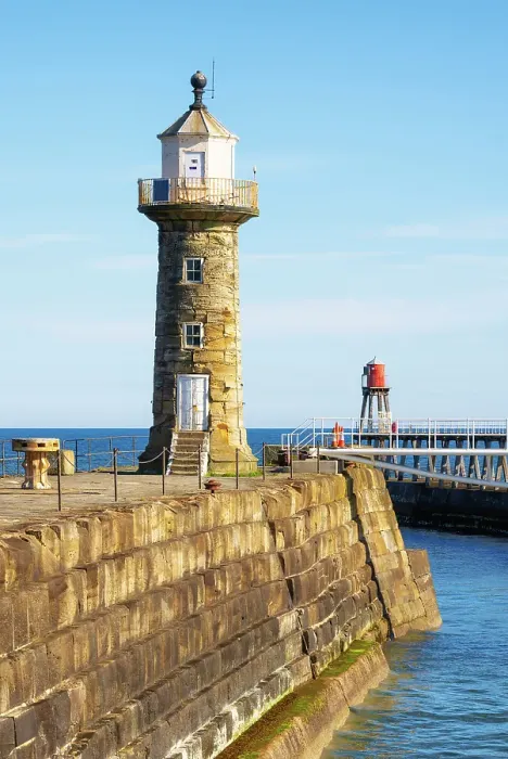 Framed Print : East Pier Lighthouse, Whitby, North Yorkshire, England