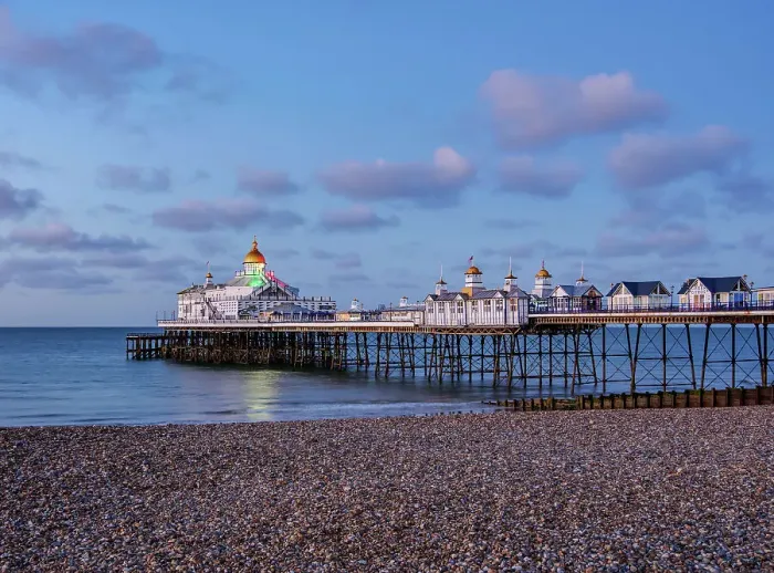 Framed Print : Eastbourne Pier at dawn, Eastbourne, East Sussex, England, United Kingdom Framed Print : Eastbourne Pier at dawn, Eastbourne, East Sussex, England, United Kingdom